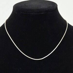 Sterling Silver Snake Chain Necklace Stamped 925 A Italy 18 Inch 1.5mm 7.6g